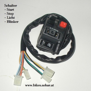 Schalter Quad 4 Stecker - Licht Start Blinker Aus