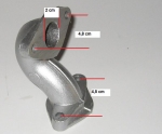 Ansaugstuzen Vergaser geschwungen Quad