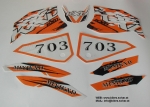 Aufkleber Set Sticker 49cc Dirt Mini Bike KXD 703 CROXX TOXIC