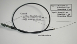 Gasseil einstellbar 75 cm oder 87cm