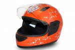 Full Face Helmet Orange | Kinderhelm | Integralhelm Fullface Motorradhelm