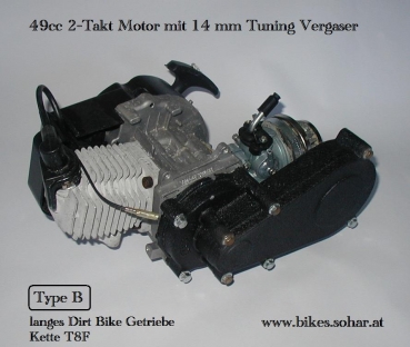 Kindermotorräder Galler - Vergaser für 49ccm 2 Takt Motoren Pocketbike  Dirtbike Miniquad
